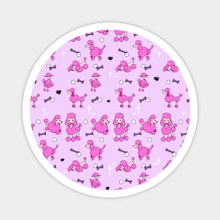 Cute poodles pattern design Magnet